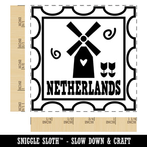 Netherlands Passport Travel Square Rubber Stamp for Stamping Crafting