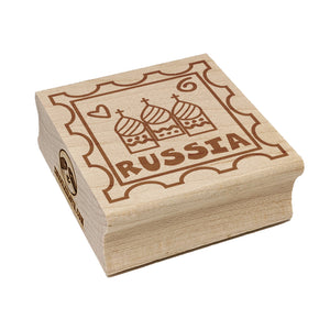 Russia Passport Travel Square Rubber Stamp for Stamping Crafting