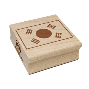 South Korea Flag copy Square Rubber Stamp for Stamping Crafting