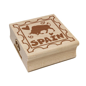 Spain Passport Travel Square Rubber Stamp for Stamping Crafting