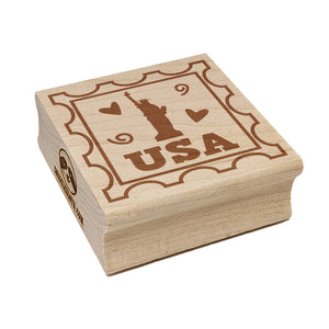 USA United States of America Passport Travel Square Rubber Stamp for Stamping Crafting