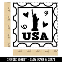 USA United States of America Passport Travel Square Rubber Stamp for Stamping Crafting