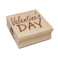 Valentine's Day Fun Text Square Rubber Stamp for Stamping Crafting
