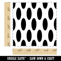Abstract Oval Pattern Background Square Rubber Stamp for Stamping Crafting