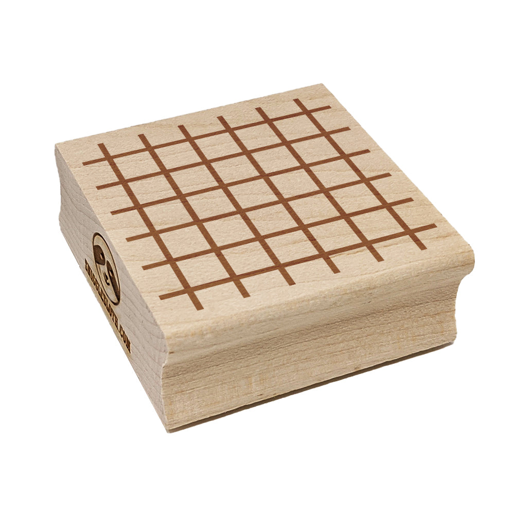 Grid Lines Square Rubber Stamp for Stamping Crafting