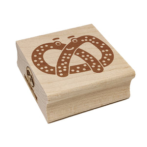 Kawaii Pretzel Cute Square Rubber Stamp for Stamping Crafting