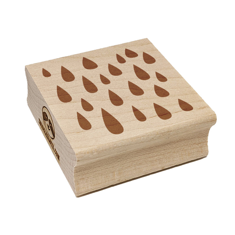 Lots of Raindrops Raining Water Square Rubber Stamp for Stamping Crafting