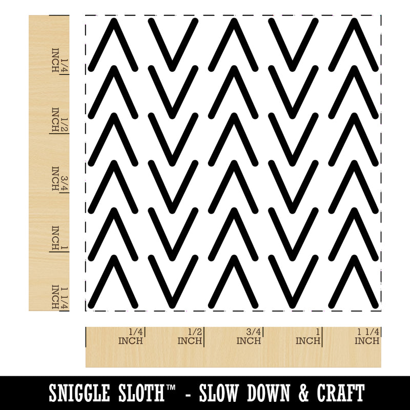 Simple Mudcloth Background Square Rubber Stamp for Stamping Crafting