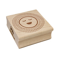 Smiling Sun Shine Doodle Square Rubber Stamp for Stamping Crafting