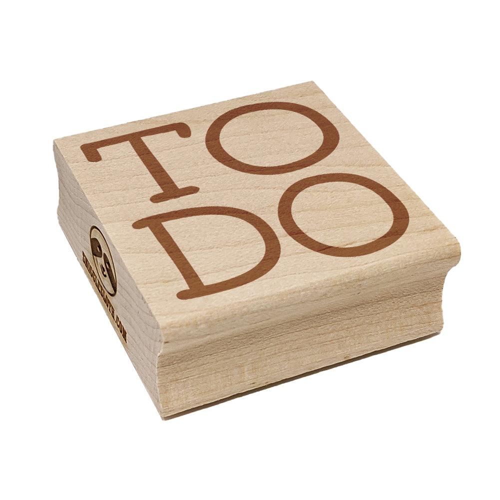 To Do Stacked Fun Text Square Rubber Stamp for Stamping Crafting