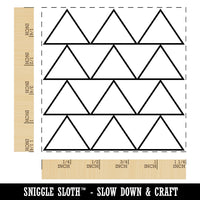 Triangle Background Square Rubber Stamp for Stamping Crafting