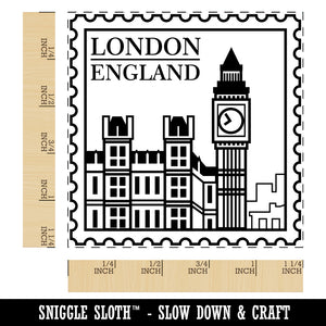 Big Ben London England Destination Travel Square Rubber Stamp for Stamping Crafting