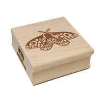 Emperor Moth Square Rubber Stamp for Stamping Crafting