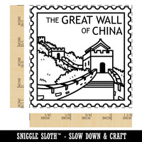 Great Wall of China Destination Travel Square Rubber Stamp for Stamping Crafting
