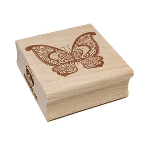 Lace Butterfly Square Rubber Stamp for Stamping Crafting