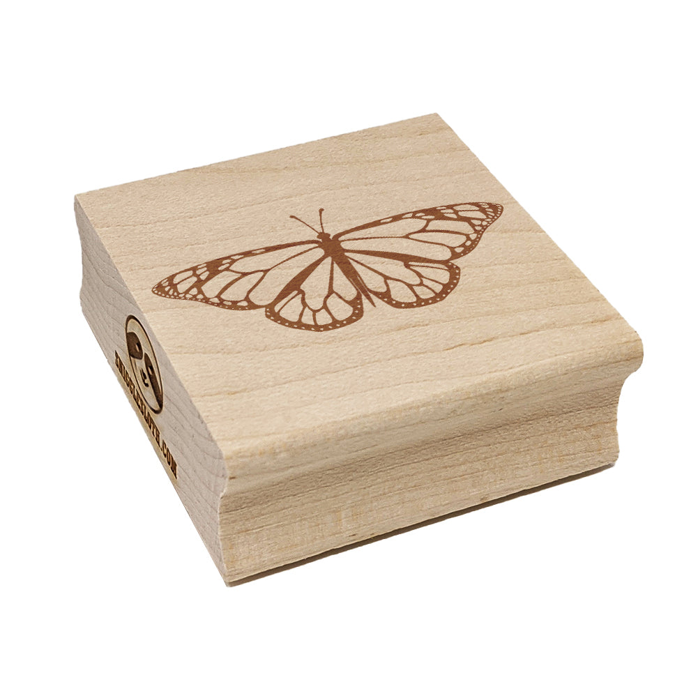 Monarch Butterfly Square Rubber Stamp for Stamping Crafting