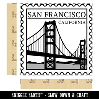 San Francisco California Destination Travel Square Rubber Stamp for Stamping Crafting