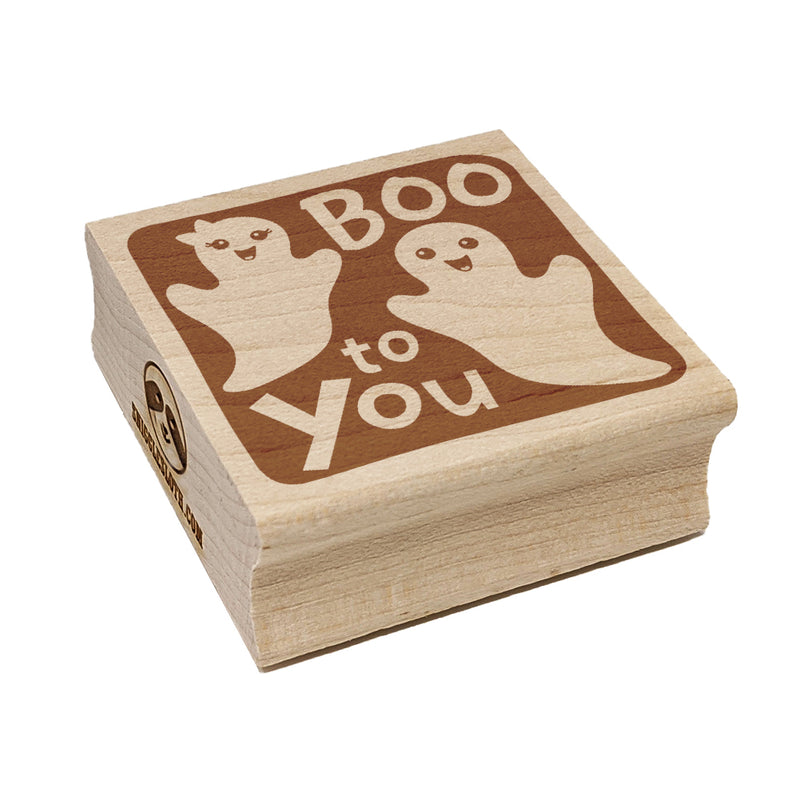 Ghosts Boo To You Halloween Square Rubber Stamp for Stamping Crafting