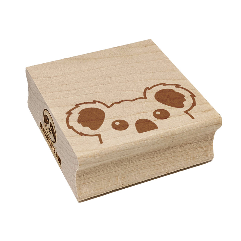 Peeking Koala Square Rubber Stamp for Stamping Crafting