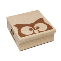 Peeking Owl Square Rubber Stamp for Stamping Crafting