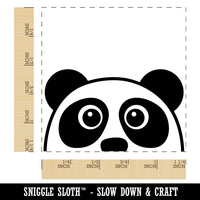 Peeking Panda Square Rubber Stamp for Stamping Crafting