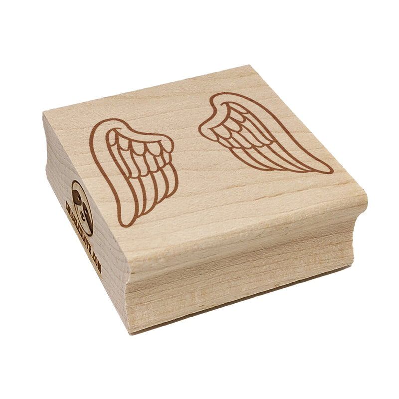 Angel Bird Wings Square Rubber Stamp for Stamping Crafting