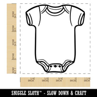Baby One Piece Snapsuit Outfit Square Rubber Stamp for Stamping Crafting