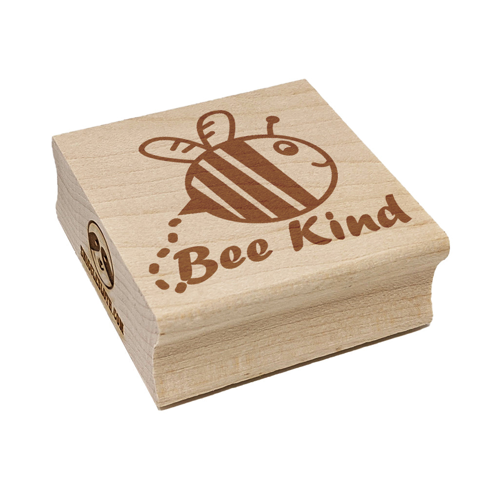 Be Kind Bumble Bee Kindness Square Rubber Stamp for Stamping Crafting