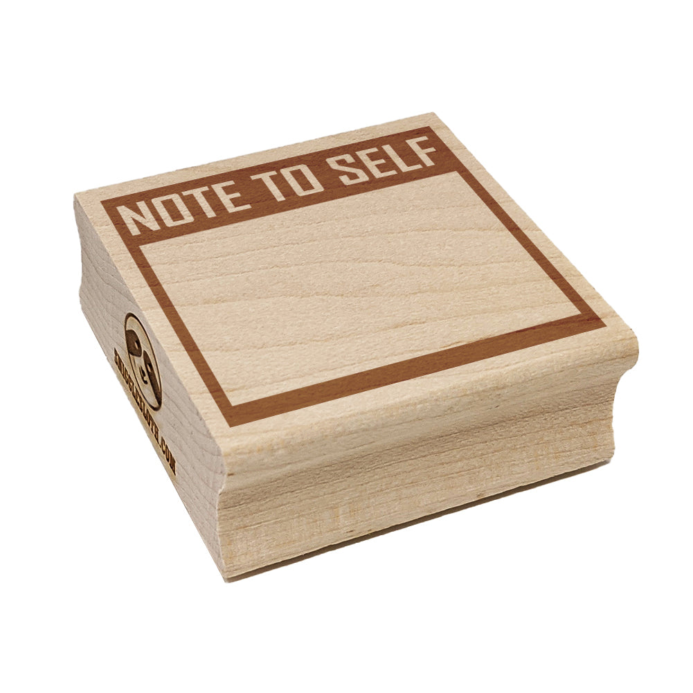 Bold Note to Self Blank Journaling Square Rubber Stamp for Stamping Crafting