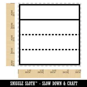 Journaling Framework Block Square Rubber Stamp for Stamping Crafting