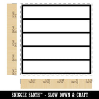 Journaling Page Lines To Do Notes Square Rubber Stamp for Stamping Crafting