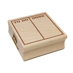 To Do Done List Note Box Square Rubber Stamp for Stamping Crafting