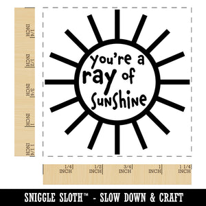 You're a Ray of Sunshine Square Rubber Stamp for Stamping Crafting