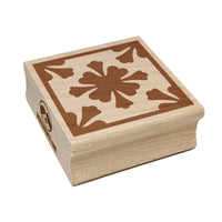 Arabesque Floral Pattern Tile Square Rubber Stamp for Stamping Crafting