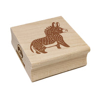 Cute Chubby Donkey Mule Square Rubber Stamp for Stamping Crafting