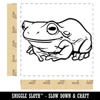 Happy Little Tree Frog Square Rubber Stamp for Stamping Crafting