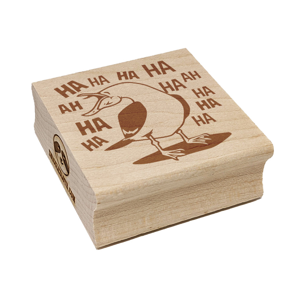 Seagull Laughing Out Loud Square Rubber Stamp for Stamping Crafting