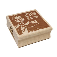 This Sucks Dracula Vampire Halloween Square Rubber Stamp for Stamping Crafting