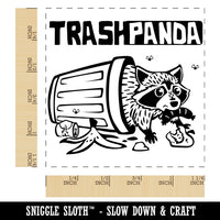 Trash Panda Raccoon Square Rubber Stamp for Stamping Crafting