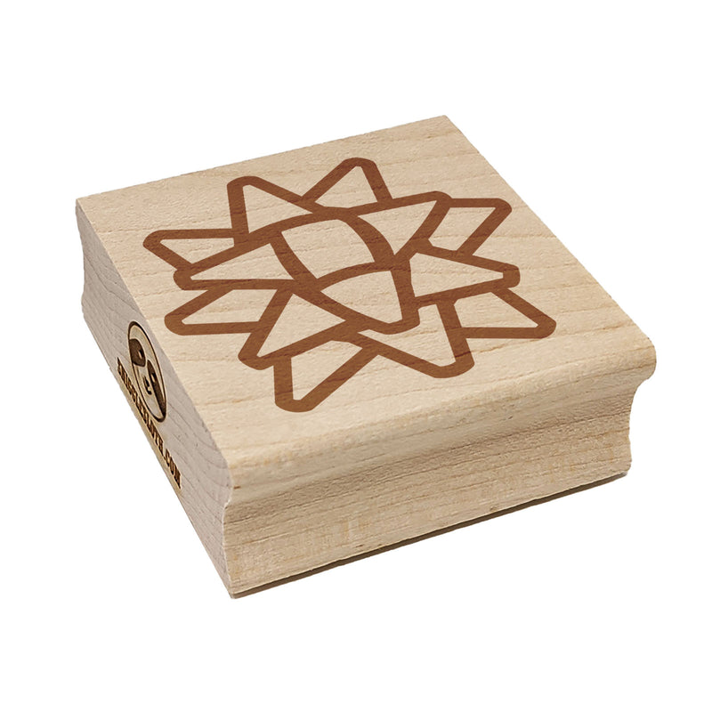 Christmas Bow Present Square Rubber Stamp for Stamping Crafting