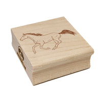 Thoroughbred Race Horse Running Square Rubber Stamp for Stamping Crafting