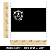 Nevada State Flag Square Rubber Stamp for Stamping Crafting