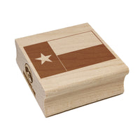 Texas State Flag Square Rubber Stamp for Stamping Crafting