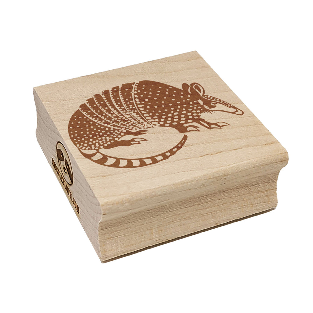 Armadillo Armored Animal Square Rubber Stamp for Stamping Crafting