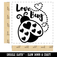 Love Bug Ladybug Lady Square Rubber Stamp for Stamping Crafting