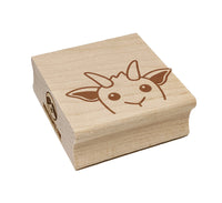 Peeking Goat Square Rubber Stamp for Stamping Crafting