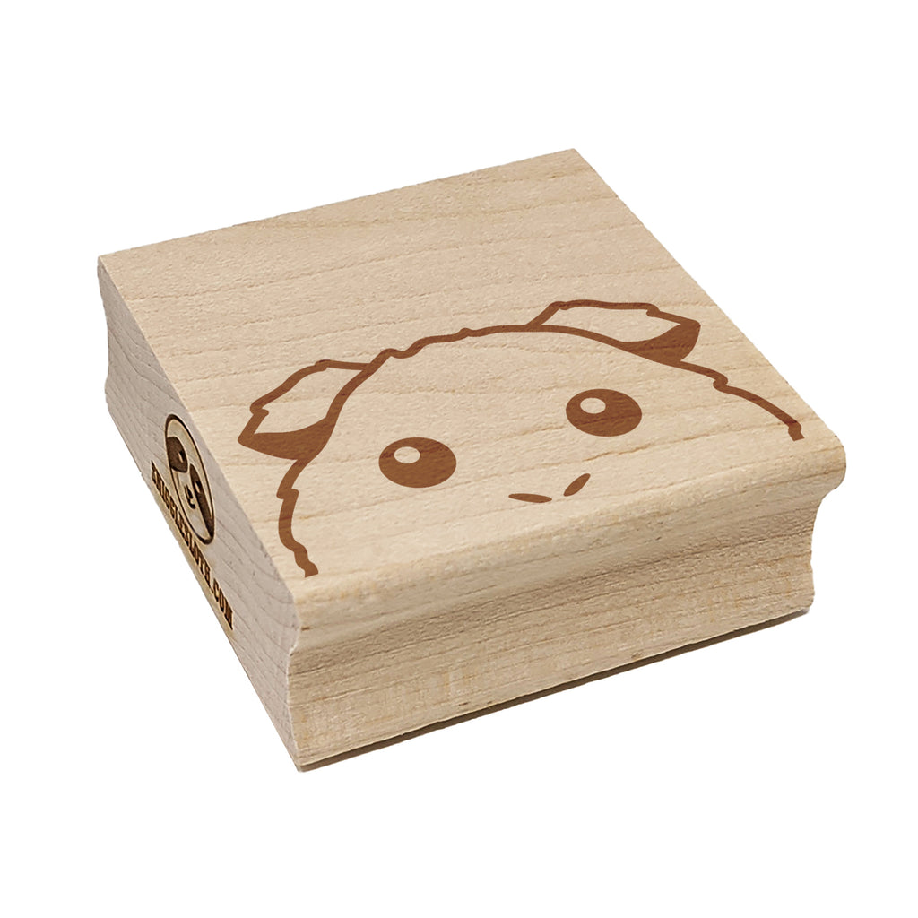 Peeking Guinea Pig Square Rubber Stamp for Stamping Crafting