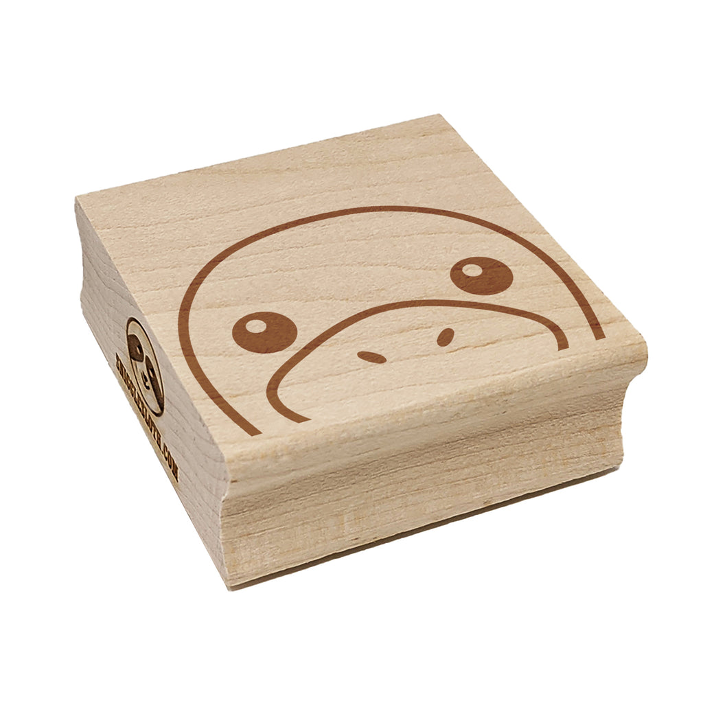 Peeking Platypus Square Rubber Stamp for Stamping Crafting