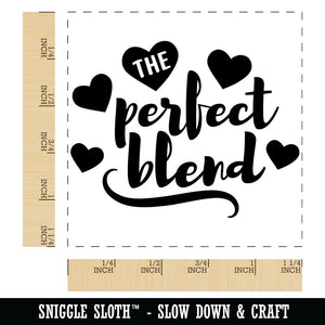 The Perfect Blend Love Anniversary Valentine's Day Square Rubber Stamp for Stamping Crafting