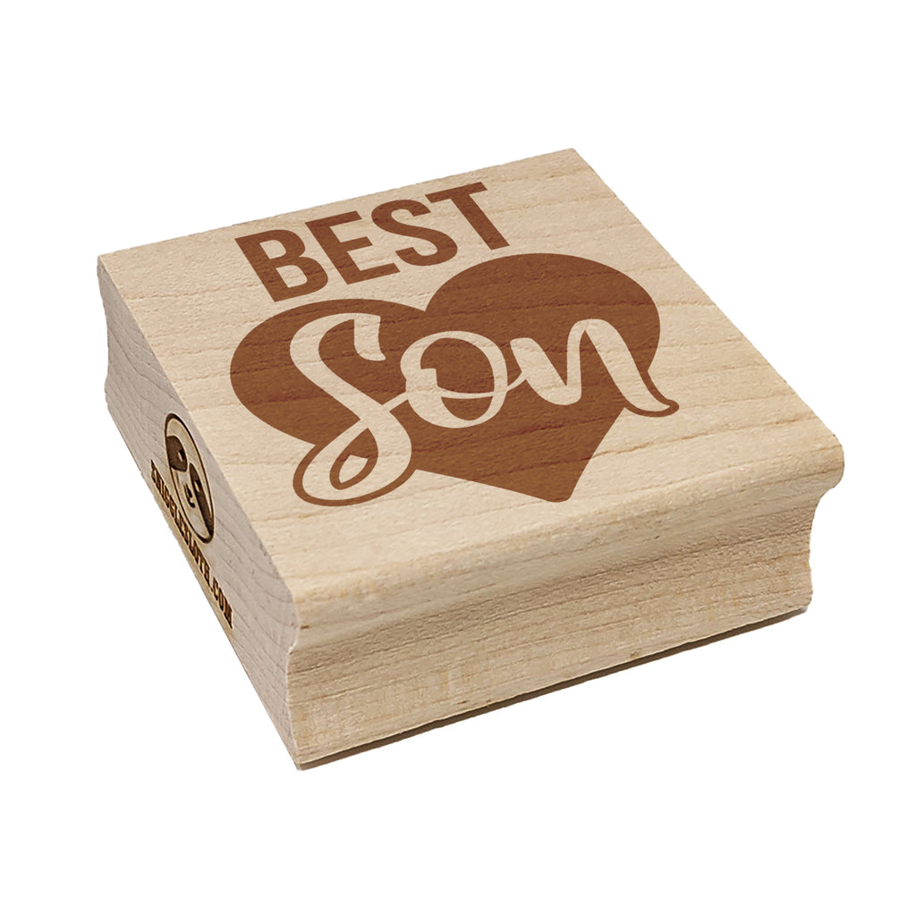 Best Son in Heart Square Rubber Stamp for Stamping Crafting